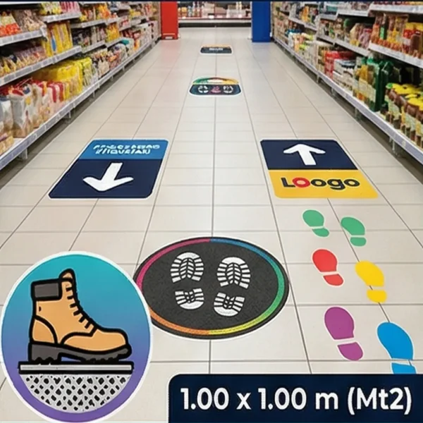 Letreros Publicitarios-Adhesivos Pvc floor graphic