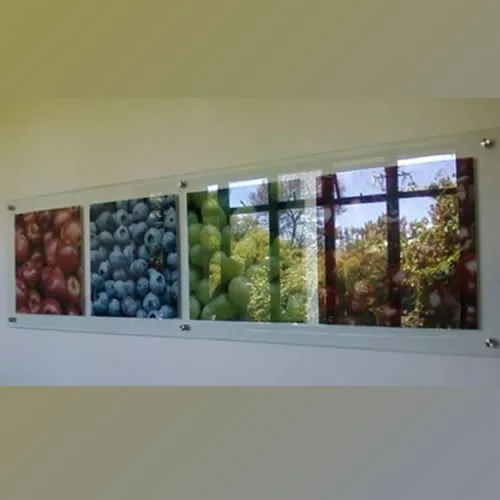 Muro para interiores Portagráficas de Acrílico