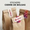 Stickers-Etiquetas Estándar Stickers Cierre de bolsas