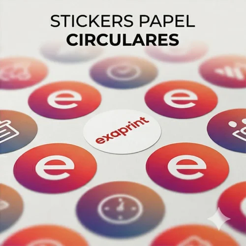 Stickers-Etiquetas Estándar Stickers Papel Circulares
