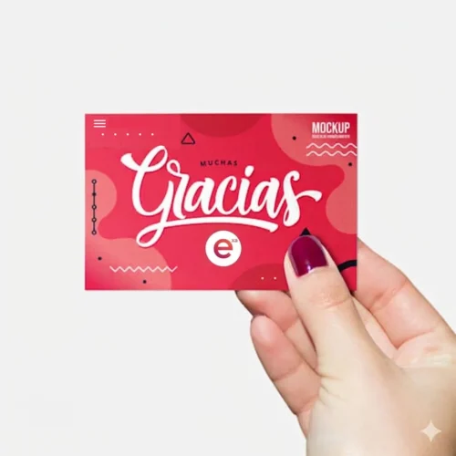 Tarjeta de Agradecimiento pequeña