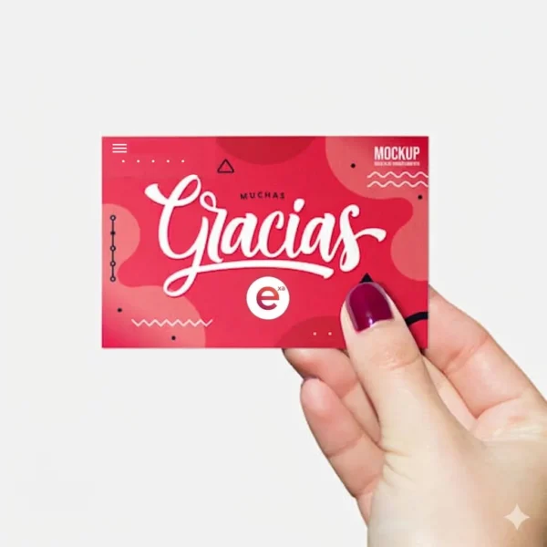 Tarjeta de Agradecimiento pequeña Tarjeta de Agradecimiento pequeña