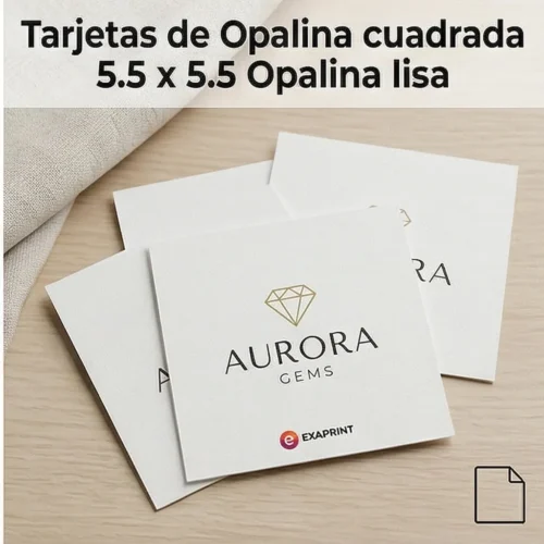 Tarjetas de opalina
