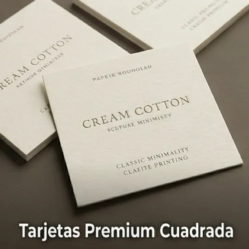 Tarjetas de visita premium cuadrada