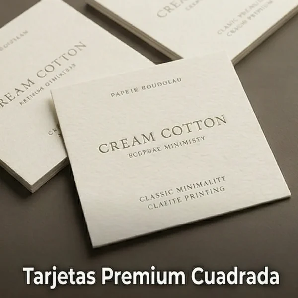 Tarjetas de visita premium cuadrada Tarjetas de visita premium cuadrada