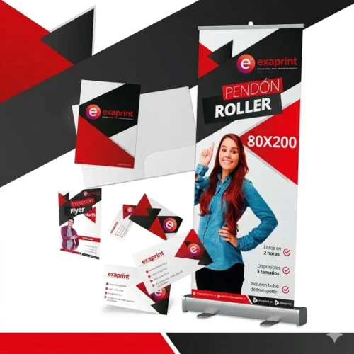 pendones con estructuras exaprint