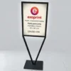 Porta pancarta metálico black 45 x 60 cm-publicitario-exaprint